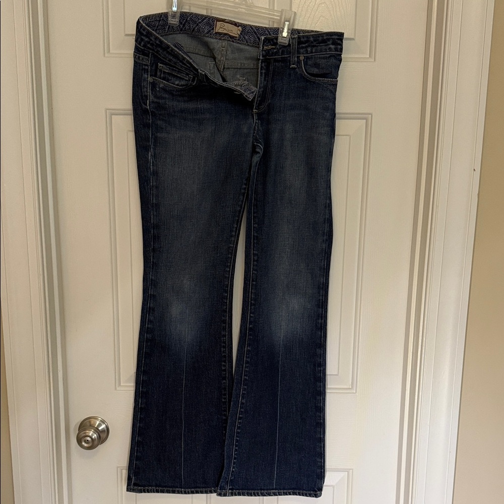 PAIGE Dark Blue Flare Jeans
